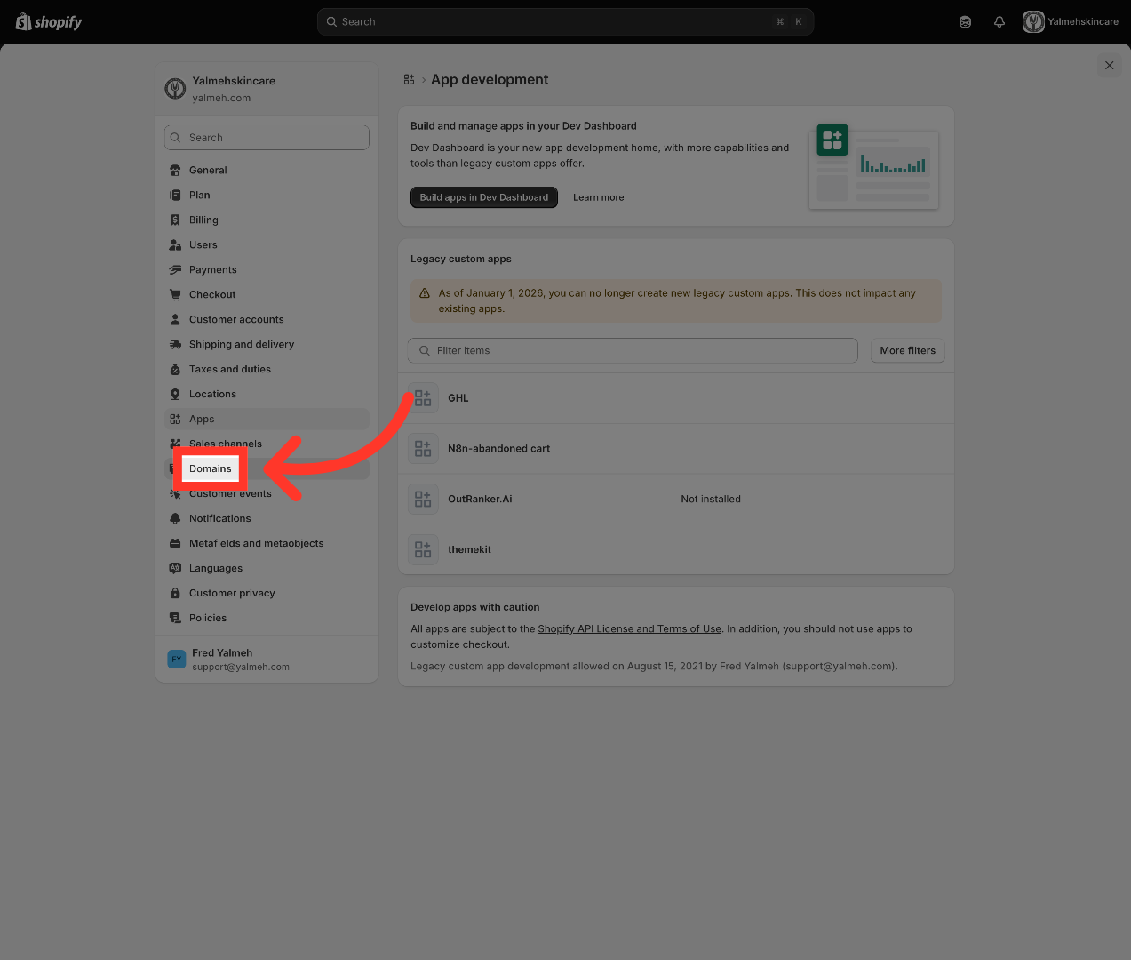 Open Domains Section