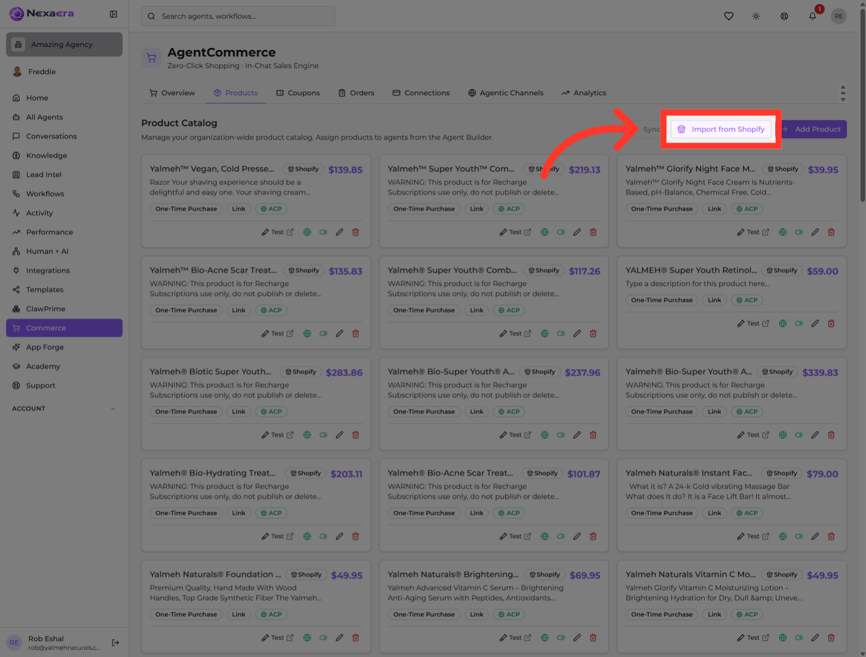 Import Products From Shopify