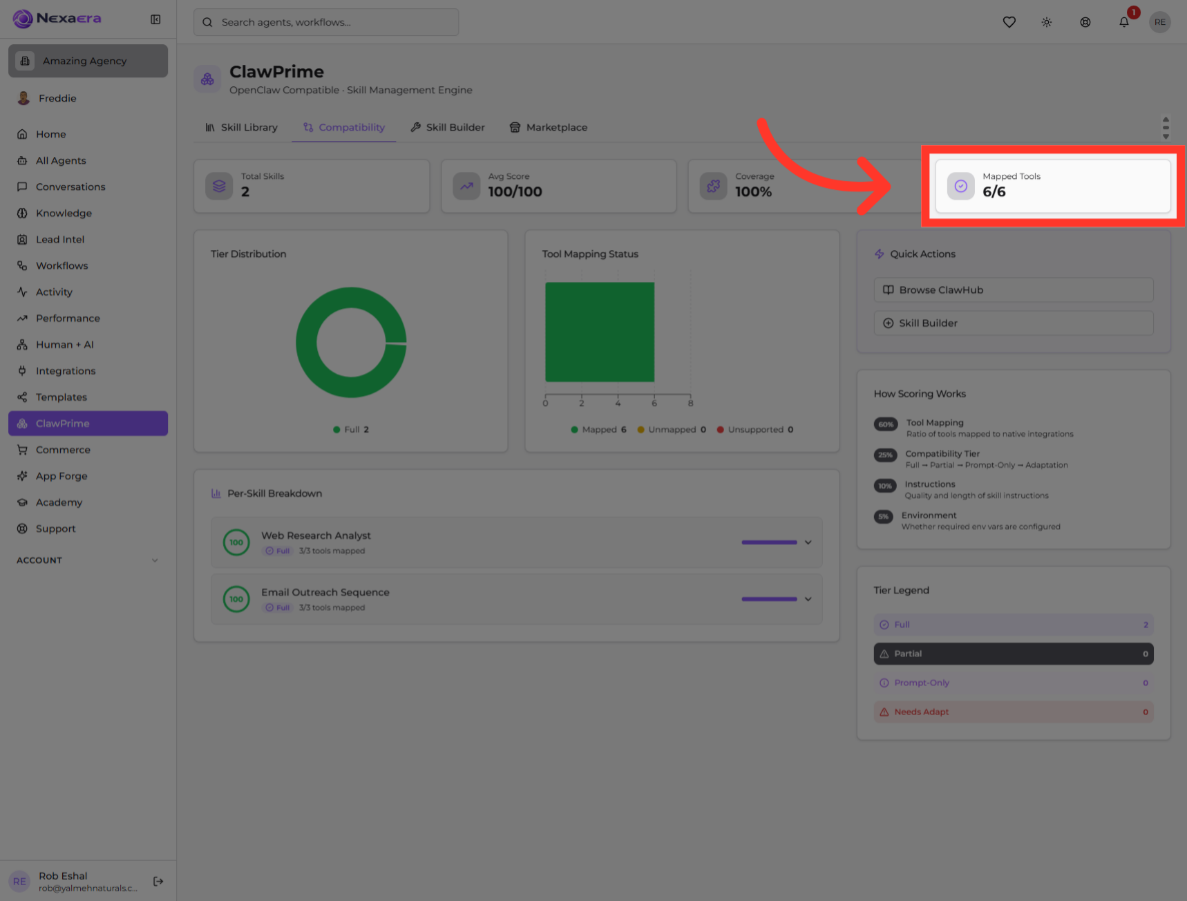 Review Mapped Tools