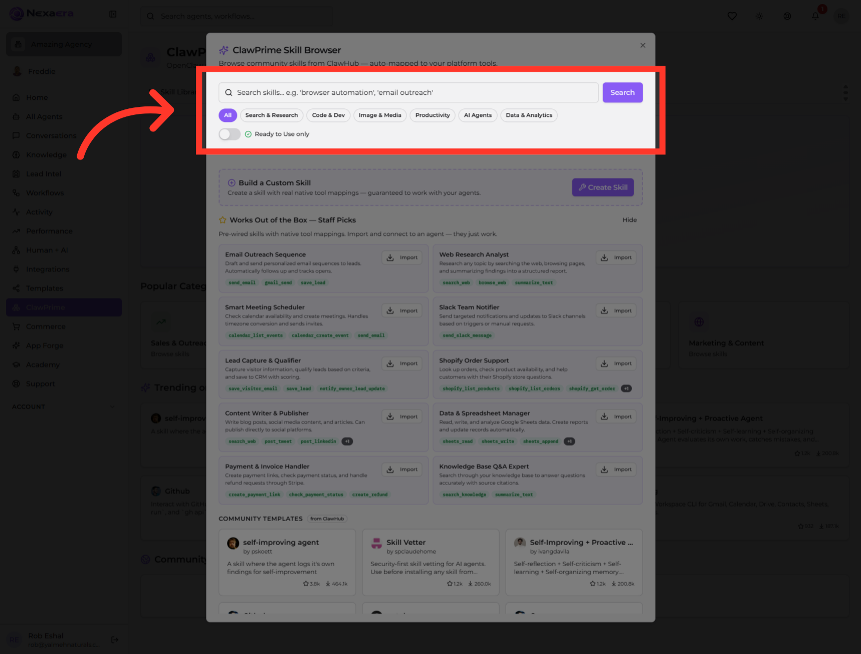 Access Search Filters