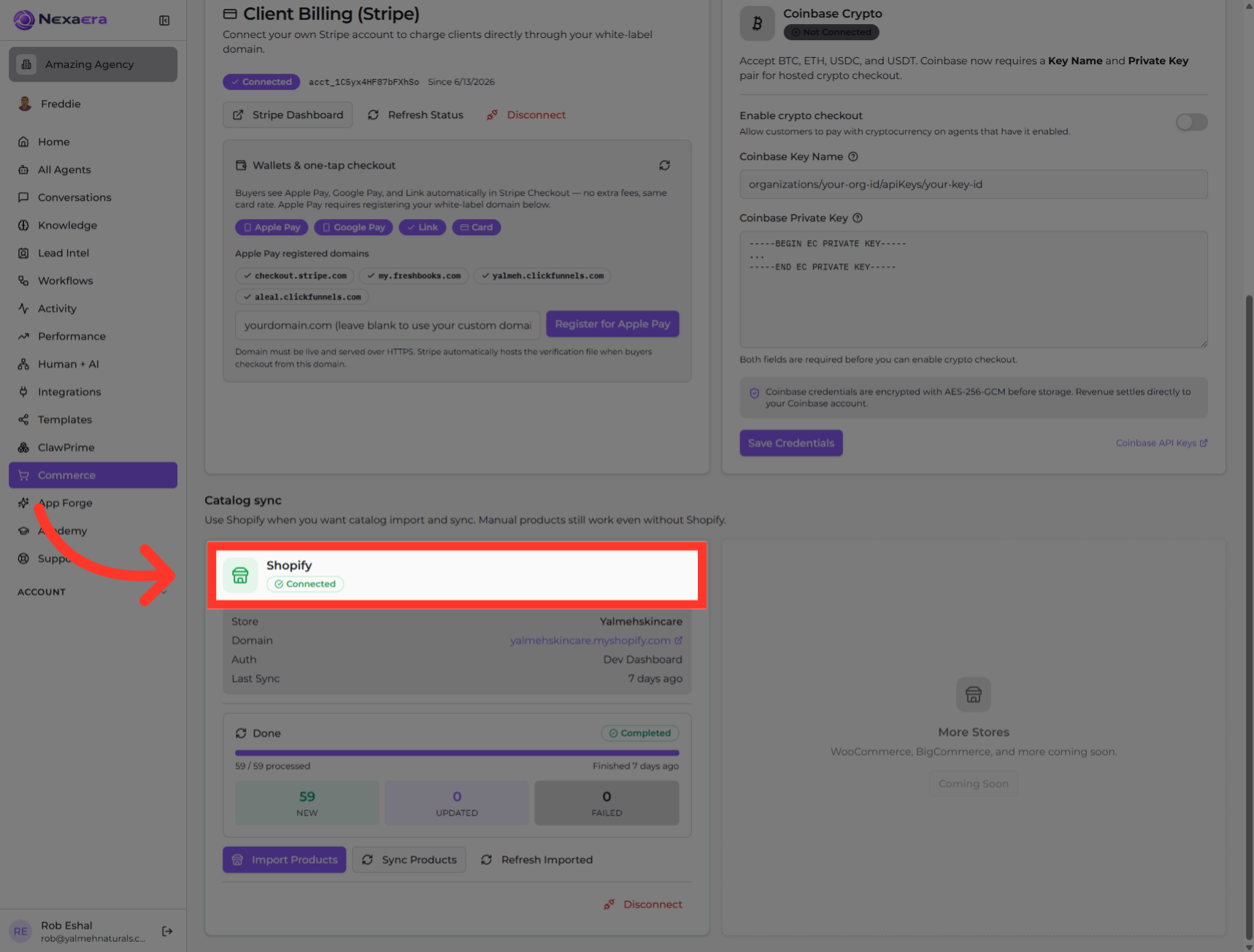 Confirm Shopify Connection