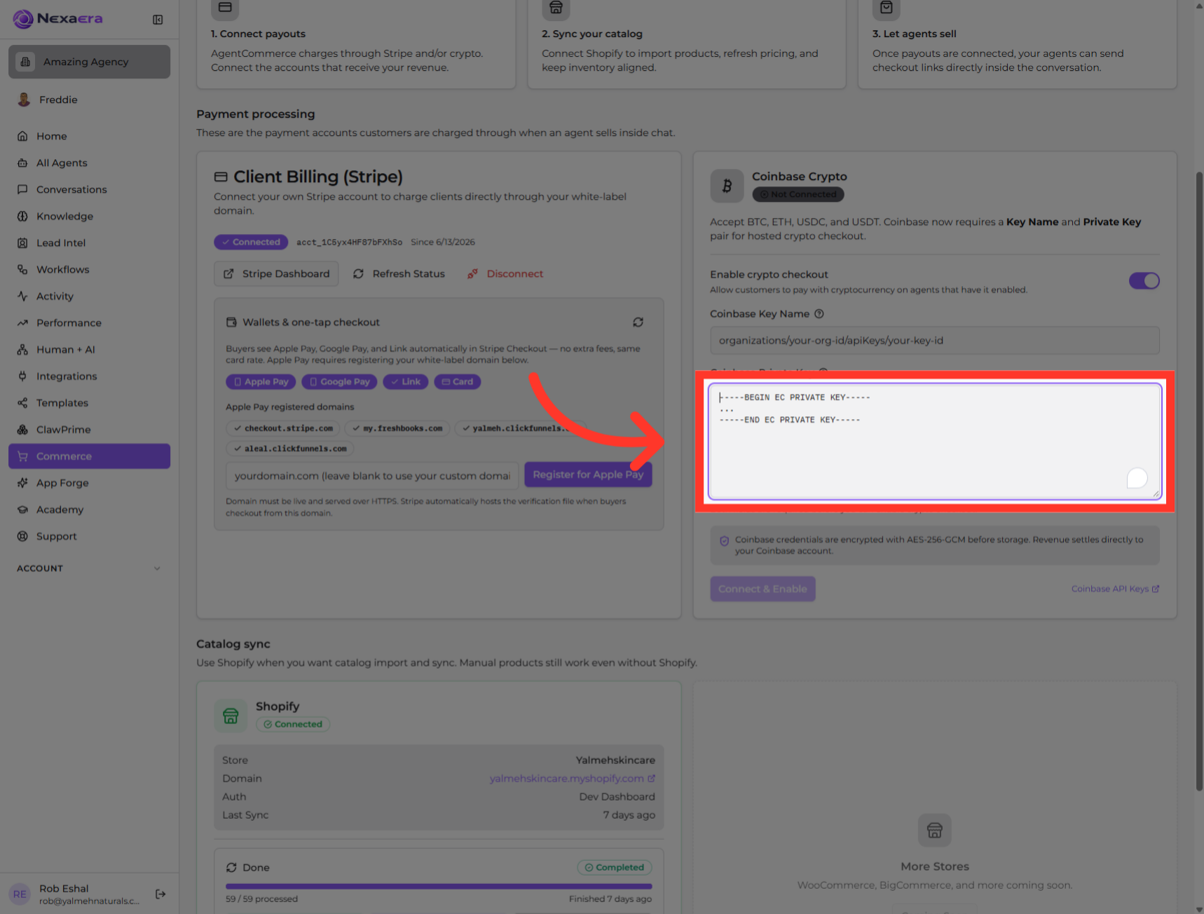 View Private Key Details