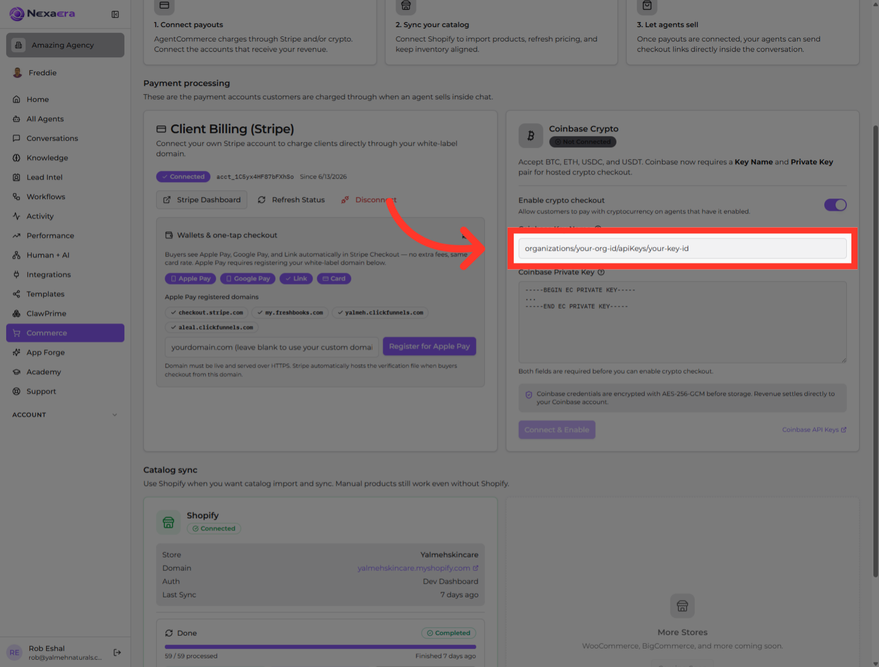 Access API Key Settings