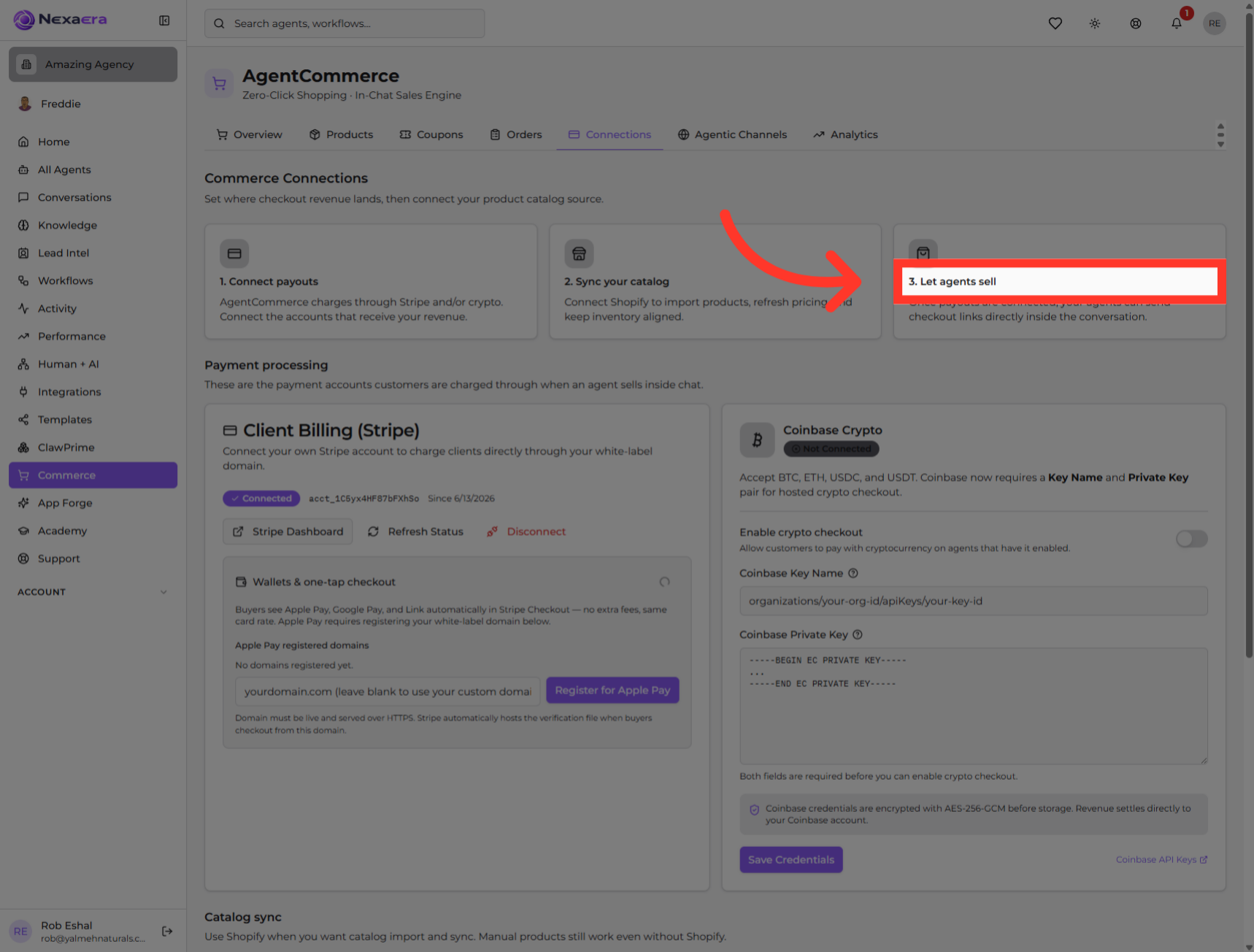 Enable Agent Sales