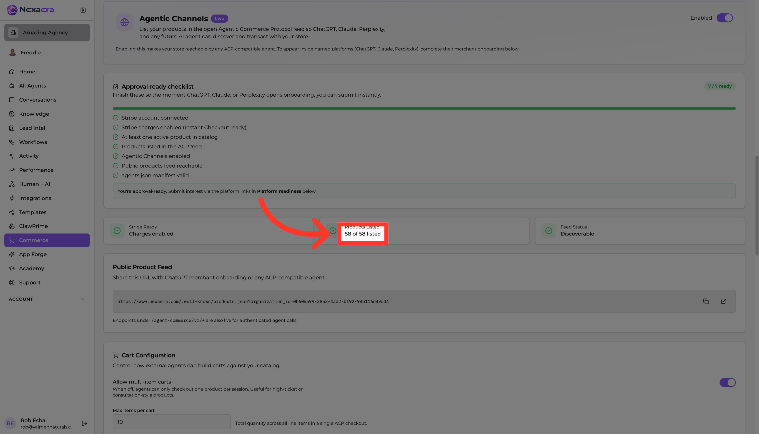 Confirm Product Count
